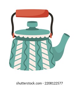 Teapot with handle Kitchen icon. Vector illustration