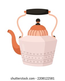 Teapot with handle Kitchen icon. Vector illustration