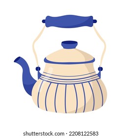Teapot with handle Kitchen icon. Vector illustration