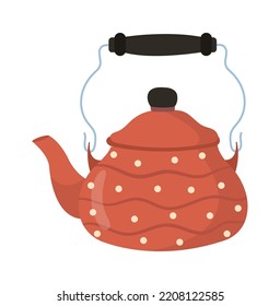 Teapot with handle Kitchen icon. Vector illustration