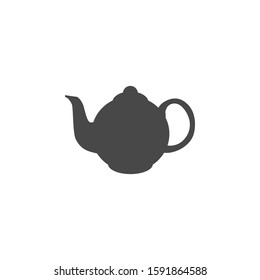 Teapot with handle. Simple vector icon.