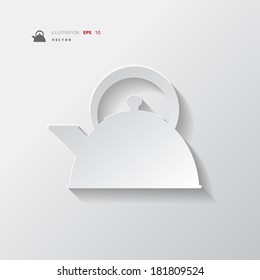 teapot icon. coffee pot symbol