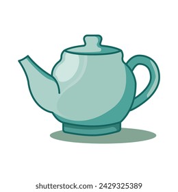 teapot icon of color style design vector template