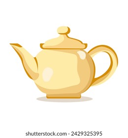 teapot icon of color style design vector template