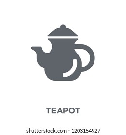 teapot icon. teapot design concept from  collection. Simple element vector illustration on white background.