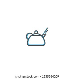 Teapot icon design. Gastronomy icon vector illustration design