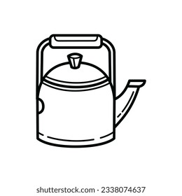 Diseño de icono de tetera aislado en fondo blanco