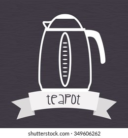Teapot icon design, vector illustration 10 eps graphic.
