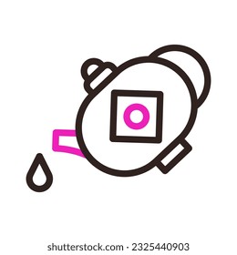 Teapot icon duocolor pink black colour chinese new year vector element and symbol perfect.
