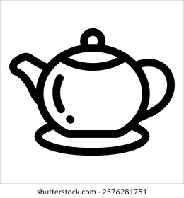 Teapot Icon Element For Design