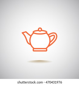 teapot Icon Flat.