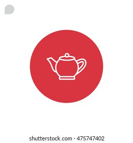 teapot Icon Flat.