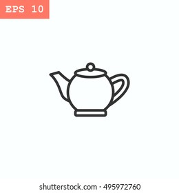 teapot Icon Flat.