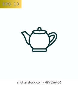 teapot Icon Flat.