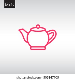 teapot Icon Flat.