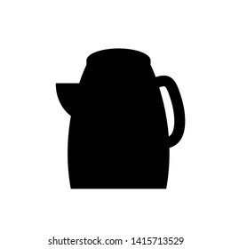 Teapot icon. Flat illustration of vector kettle. Drinks sign symbol. Tea isolated on white background. 