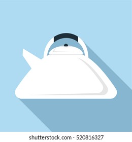 Teapot icon. Flat illustration of teapot vector icon for web