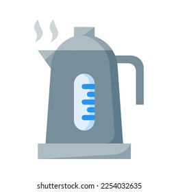 Teapot icon in flat style vector, kettle icon, drinks icon