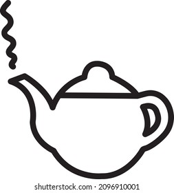 Teekotorsymbol-Illustration einzeln auf Vektorgrafik