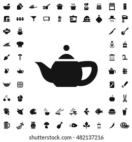 Teapot icon illustration isolated vector sign symbol