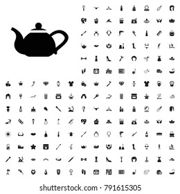 Teapot icon illustration isolated vector. editable beauty icons vector set.