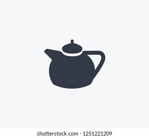 Teapot icon isolated on clean background. Teapot icon concept drawing icon in modern style. Vector illustration for your web mobile logo app UI design.