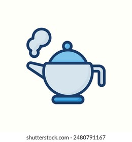 teapot icon, isolated ramadan theme icon illustration