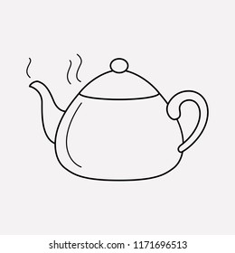 Teapot icon line element. Vector illustration of teapot icon line isolated on clean background for your web mobile app logo design.