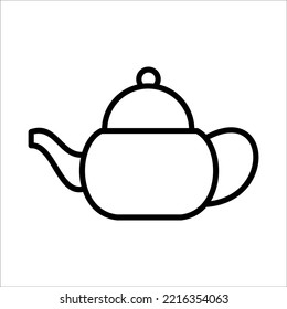 Teapot Icon Logo Design Vector Template Illustration Sign And Symbol