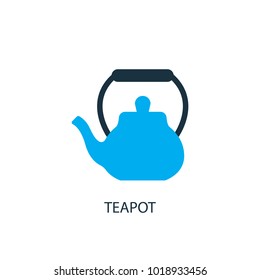 Teapot icon. Logo element illustration. Teapot symbol design from 2 colored collection. Simple Teapot concept. Can be used in web and mobile.