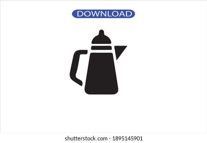 Teekotelsymbol oder Logo auf hohem Niveau