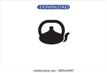 icono de tetera o logotipo de alta calidad