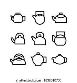 teapot icon or logo isolated sign symbol vector illustration - Collection of high quality black style vector icons
