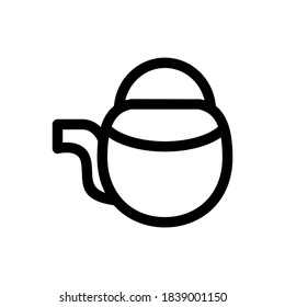teapot icon or logo isolated sign symbol vector illustration - high quality black style vector icons
