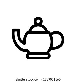 teapot icon or logo isolated sign symbol vector illustration - high quality black style vector icons
