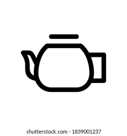 Teebeutel-Symbol oder Logo einzeln auf Zeichen, Vektorgrafik - hochwertige Vektorsymbole in schwarzem Stil

