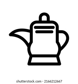 teapot icon or logo isolated sign symbol vector illustration - high quality black style vector icons
