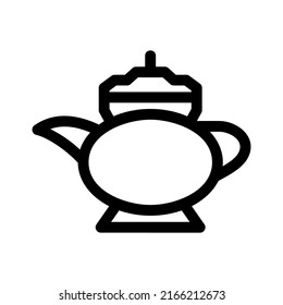 teapot icon or logo isolated sign symbol vector illustration - high quality black style vector icons
