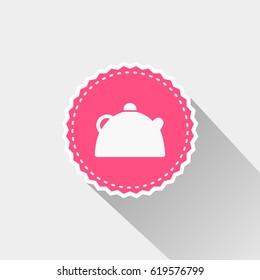 teapot icon with long shadow