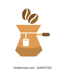 teapot icon on a white background, vector illustration