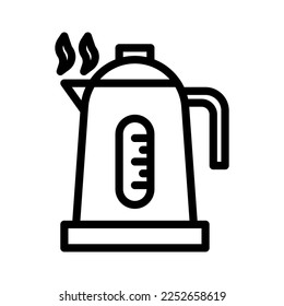 Teapot icon with outline style | Drink icon | kettle icon | Hot drink