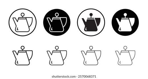 Teapot icon Outline vector for web ui