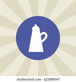 teapot icon. sign design. background