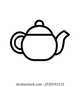 Teapot icon. sign for mobile concept and web design color editable