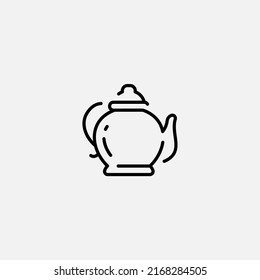 Teapot icon sign vector,Symbol, logo illustration for web and mobile