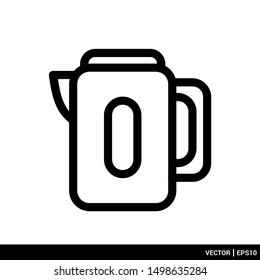 Teapot icon simple design vector illustration logo template. EPS 10