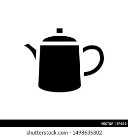 Teapot icon simple design vector illustration logo template. EPS 10