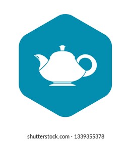 Teapot icon in simple style isolated vector illustration