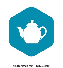 Teapot icon in simple style isolated vector illustration