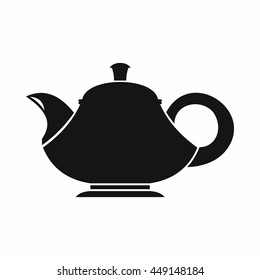 Teapot icon in simple style isolated vector illustration